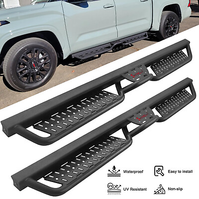 #ad BHK Running Boards for 2015 2024 Ford F150 Super Crew Cab Nerf Bar Down Step BLK $218.99
