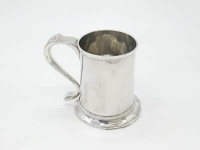 #ad George II Sterling Silver Pint Tankard Mug 1746 Newcastle John Langlands I GBP 695.00