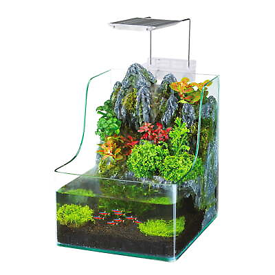 #ad Aquaterrium Tank Hydroponic Glass Aquarium for Live Plants $132.00