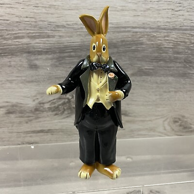#ad 1999 Enesco Donna Little Bunny Rabbit Groom 6 Inch Rare Figure $30.00