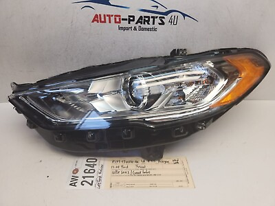 #ad non led 2017 2020 FORD FUSION LEFT DRIVER HALOGEN HEADLIGHT OEM AW21640 $475.00