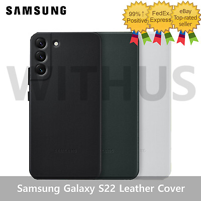 #ad SAMSUNG Galaxy S22 Leather Cover Official Case EF VS901 Tracking $34.29