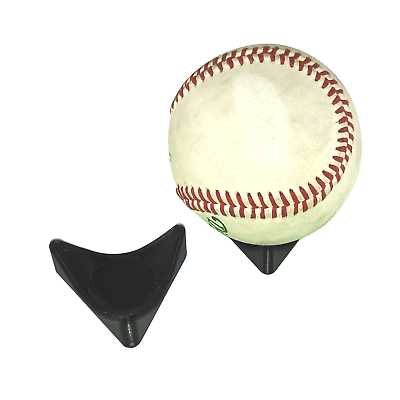 #ad 2 pc Baseball Display Stand Mount Holder Trophy Black Triangle Qty. 2 NEW $1.99