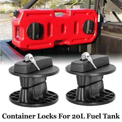 #ad Pair Lock for 20L Fuel Tank Gas Container Lock Gasoline Mounting Bracket Holder $47.49