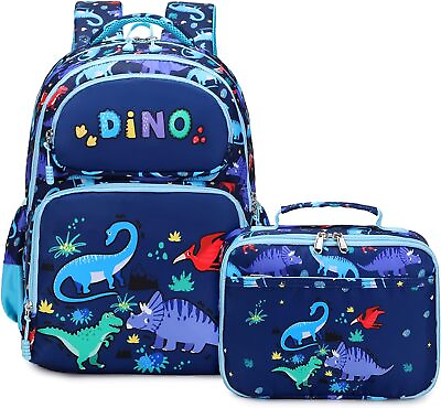 #ad Kids Backpack for Boys Elementary School Backpack with Lunch Bag 2 in 1 Set Scho $67.73