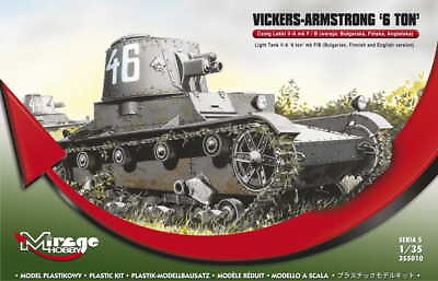 #ad MIRAGE 355010 1:35 VICKERS AMSTRONG #x27;6 TON#x27; Light Tank Mk F B Plastic Model Kit $15.39