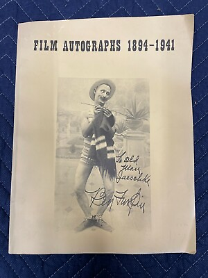 #ad Film autographs 1894 1941 $35.00