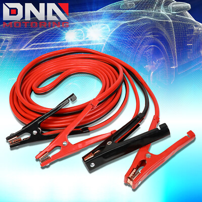 #ad 25#x27; 500AMP CAR BATTERY BOOSTER CABLE 4 GAUGE EMERGENCY POWER JUMPER HEAVY DUTY $32.99