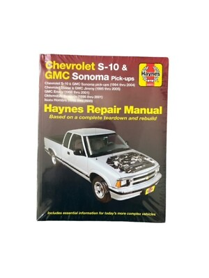 #ad Haynes Chevy S 10 GMC Sonoma Blazer JIMMY Envoy Bravada amp; Hombre Repair Manual $14.95