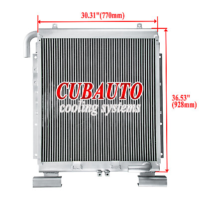 #ad Aluminum Oil Cooler Fit Komatsu PC200 6 PC210 6 PC200CA 6 PC200LC 6Z 20Y0321821 $699.00