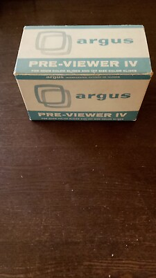 #ad VTG Argus Portable Slide Pre Viewer IV for 35mm and 127 Color Slides Orig. Box $32.99