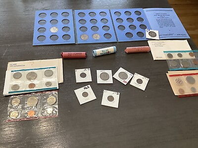 #ad Lot Of *Retired Coin Dealer Old Stock* Nice Mix Silver Albums Better Dates $129.00