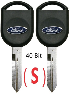 #ad 2 Ford S H84 40 BIt New Uncut Transponder Chip Key LOGO USA Seller TOP QUALITY $19.99