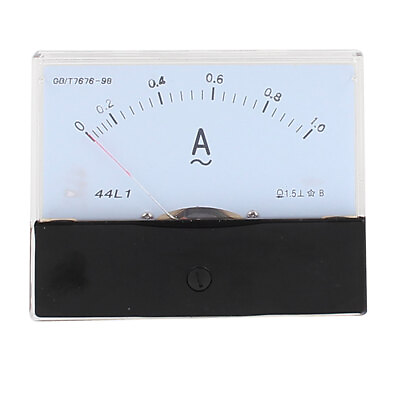 #ad 44L1 Pointer Needle AC 0 1A Current Tester Panel Analog Ammeter 100mm x 80mm $13.95