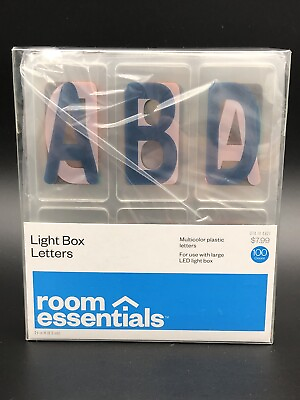 #ad Room Essentials LED Light Box Letters Muti color Plastic Letters 100 Count $14.99
