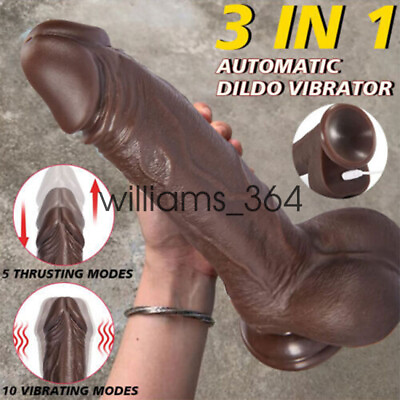 #ad Telescopic Realistic Thrusting Dildo Vibrator Sex Toys for Women Remote Control $22.99