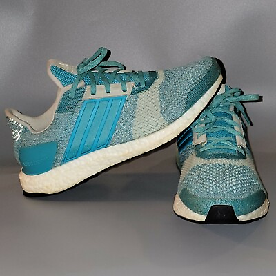 #ad Adidas Ultra Boost ST Women#x27;s Size 9.5 Teal Grey Running Shoes BA7834 $21.24