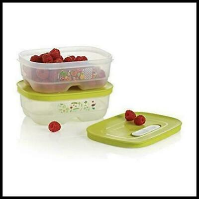 #ad Tuppeware NEW fridge smart mini 2 pc set TYG free shipping fruit veggies storage $30.00