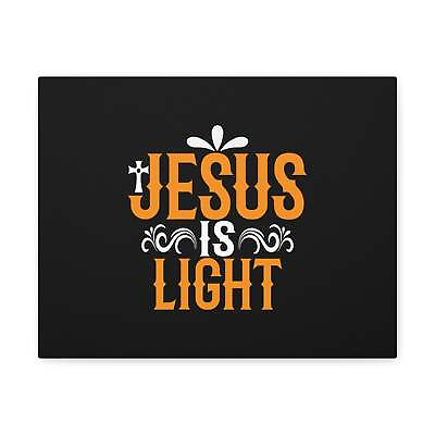#ad Jesus is Light John 8:12 Canvas Christian Wall Art Ready to Han $74.99
