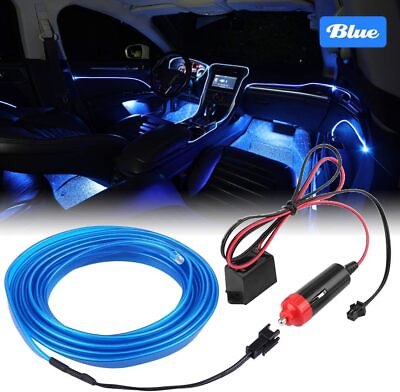 #ad Neon LED Car Interior DIY Atmosphere Wire Strip Light Decor Lamp Accessories 12V $6.96