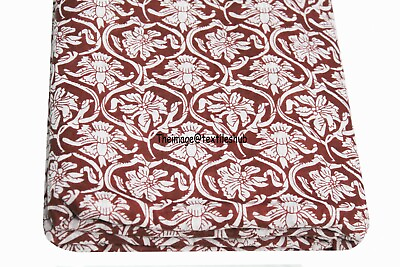#ad RED FLORAL Fabric Upholstery Dressmaking Cotton Material Floral Print 20 Yards $77.67