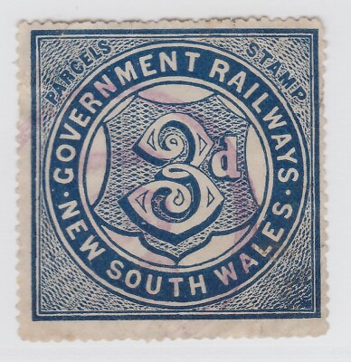#ad New South Wales Australia Railway revenue stamp m390 nice as seen $3.95