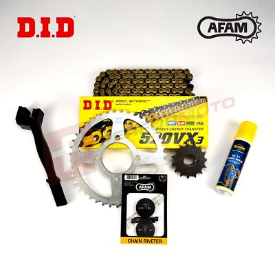 #ad DID AFAM VXGB X Ring Gold Chain and Sprocket Kit fits SWM RS300 R 2015 2018 GBP 129.00