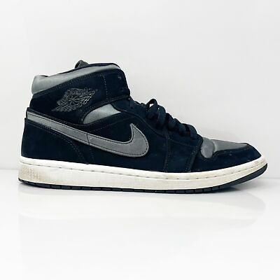 #ad Nike Mens Air Jordan 1 Mid SE 852542 012 Gray Basketball Shoes Sneakers Sz 10.5 $68.24