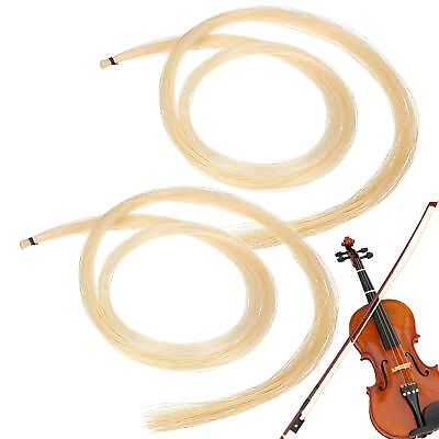 #ad 29.1In 2PCS Bow Hair High Quality Horsehair For Violin ViolaReplace The Kit $14.09