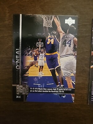 #ad 1998 Upper Deck SHAQUILLE O#x27;NEAL Game Dated #4 $1.99
