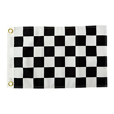 #ad 12x18 Inch Checkered Flag Black and White for Golf Card Car Bike Sports $14.99