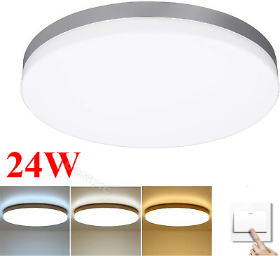 #ad Modern Dimmable LED Ceiling Lamp Flush Mount Ultra Thin Bedroom Light White Home $12.99