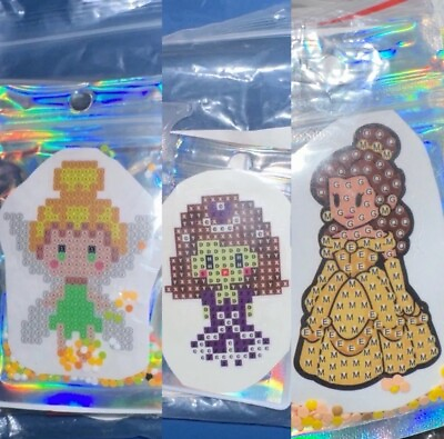 #ad Disney Princess 5D DIY Craft Sticker Kit Tinkerbell Mary Poppins amp; Belle $6.00