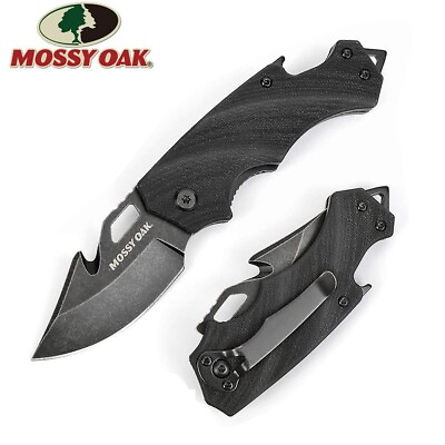 #ad Mini Folding Pocket Knife 2.5#x27;#x27;Blade Black G10 Handle EDC Multifunction Tool New $12.99