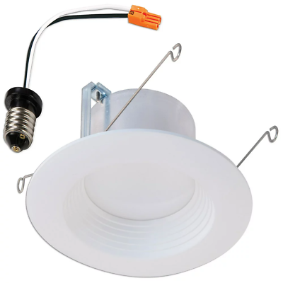 #ad Halo 5 Inch and 6 Inch Integrated LED Recessed Retrofit Light Trim – 3000K Soft $15.38