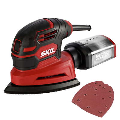 #ad SKIL Corded Detail Sander Includes 3pcs Sanding Paper and Dust Box $26.10