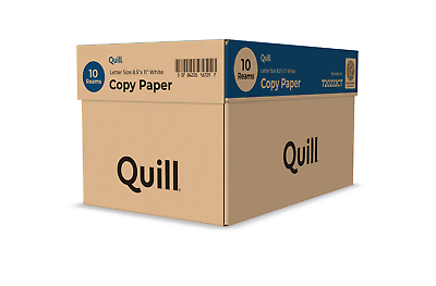 #ad Quill Quill Brand® 8.5quot; x 11quot; Copy Paper 20 lbs. 92 Brightness 500 Sheets Re $12.70