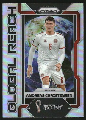 #ad 2022 Panini Prizm World Cup Global Reach Prizms Silver #26 Andreas Christensen $2.50