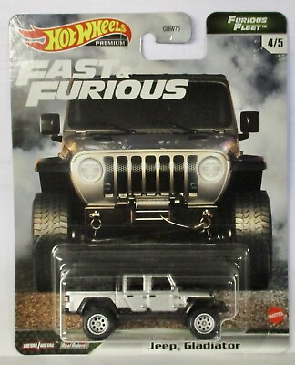 #ad HOT WHEELS FAST amp; FURIOUS FURIOUS FLEET 4 5 JEEP GLADIATOR REAL RIDERS $7.99