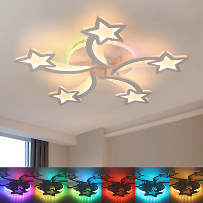 #ad Modern RGB LED Ceiling Light Flush Mount Fixture Lamp Chandelier Living Room $24.94