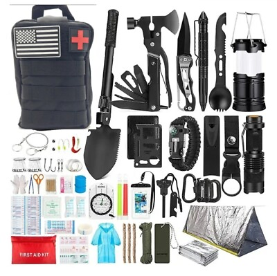 Emergency Survival Kit First Aid Bug out Military Prepper Kit 250 Piece Set $49.99