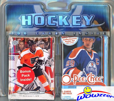 #ad EXCELL Factory Sealed Hockey DUAL BLISTER Pack 100 Vintage Hockey Cards $9.95