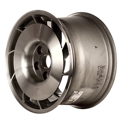 #ad Left Side Alloy Wheel 16X9.5 Medium Gray Silver Textured 10 Slot 5X4.75 BP $238.15
