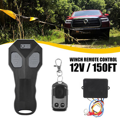 #ad Wireless Winch Remote Control Kit DC12V Switch Handset for Jeep ATV SUV Truck US $15.45