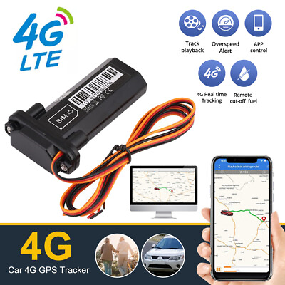 #ad Car 4G GPS Tracker Vehicle OBD Tracking Device Mini GSM SMS Locator Waterproof $40.07