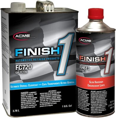 #ad Sherwin Williams FC720 Finish 1 Clearcoat Gal w FH613 Slow Hard KIT $95.99