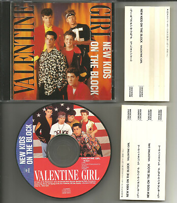 #ad NEW KIDS ON THE BLOCK Valentine Girl w Title Strip Stickers JAPAN CD USA Seller $24.99