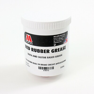 #ad Brakecrafters Red Rubber Grease For Hydraulic Motorcycle Brake Systems Repair $33.35