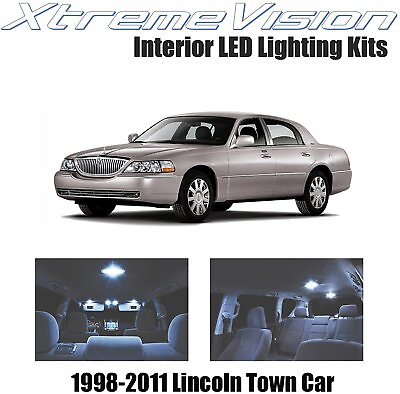 Xtremevision Interior LED for Lincoln Town Car 1998 2011 10 Pieces Cool... $10.99