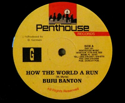 #ad BUJU BANTON HOW THE WORLD A RUN 12quot; Reggae Single FREE SHIPPING $10.00